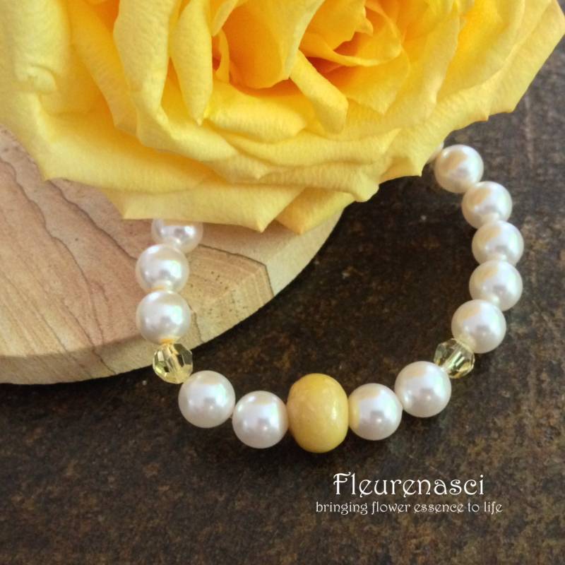 Swarovski Perle Stretch Armband Mit Einem 11mm Flower Essence Bead - 27Ur ~ Benutzerdefinierte Bestellposition Bestellformular Erforderlich von Fleurenasci