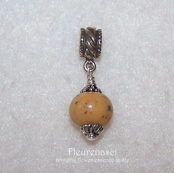 sterling Silber Slider Charme Mit Einer Blüte Blütenblatt Bead - 1Sc Sonderanfertigung von Fleurenasci