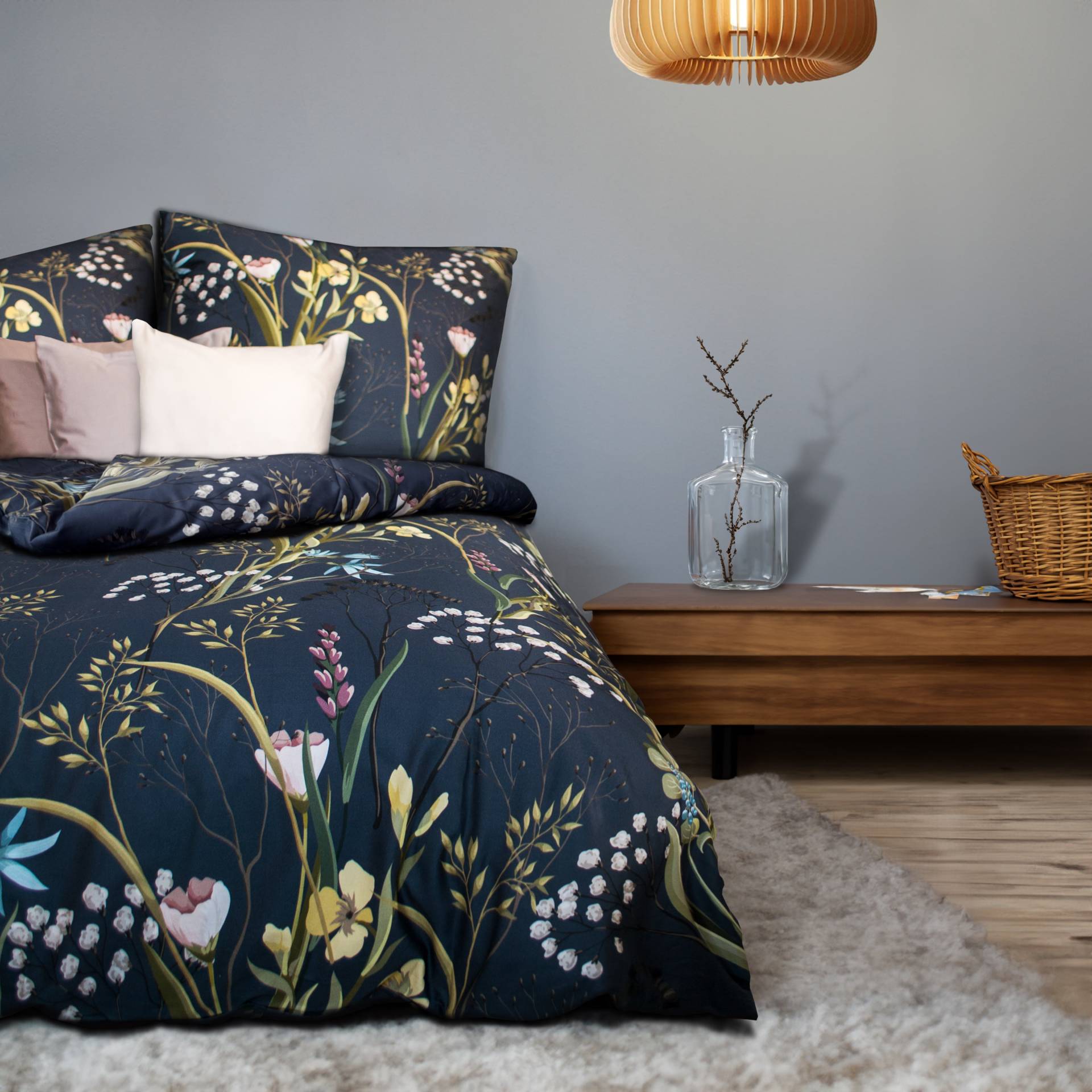 fleuresse Bettwäsche "Bed Art S", Mako Satin 100% Baumwolle mit Reißverschluss von Fleuresse