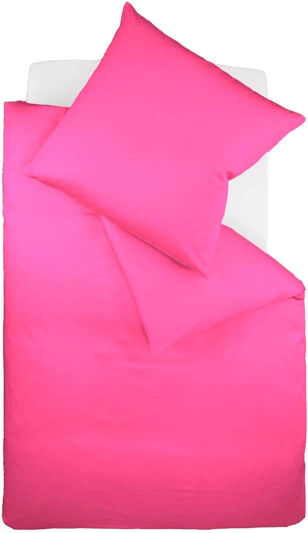 fleuresse Bettwäsche "Colours in 135x200, 155x220 oder 200x200 cm", Bettwäsche aus 100% Baumwolle, uni, mit Reißverschluss von Fleuresse