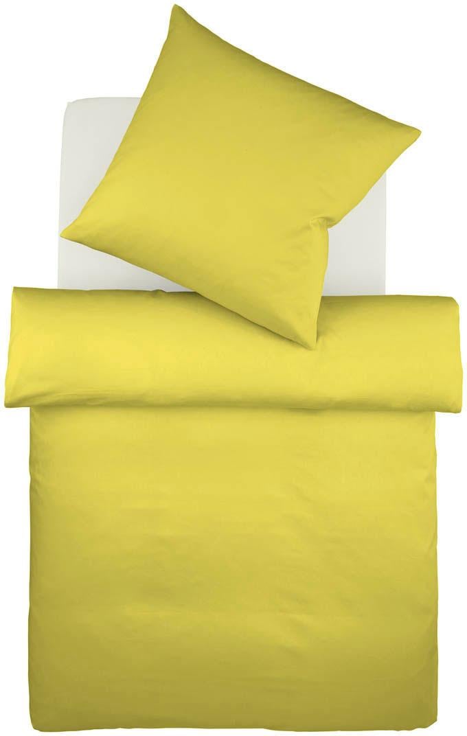 fleuresse Bettwäsche "Colours in 135x200, 155x220 oder 200x200 cm", Bettwäsche aus 100% Baumwolle, uni, mit Reißverschluss von Fleuresse