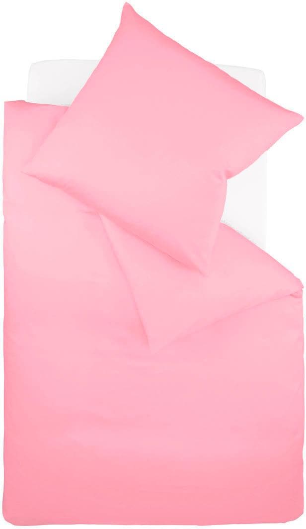 fleuresse Bettwäsche "Colours in 135x200, 155x220 oder 200x200 cm", Bettwäsche aus 100% Baumwolle, uni, mit Reißverschluss von Fleuresse