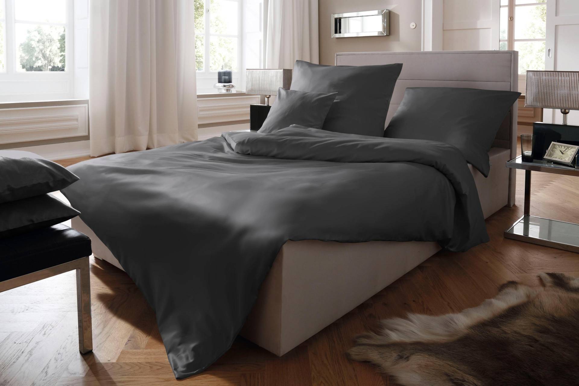 fleuresse Bettwäsche "Colours in 135x200, 155x220 oder 200x200 cm" 2 Stk. tlg. Bettwäsche aus 100% Baumwolle, uni, mit Reißverschluss von Fleuresse