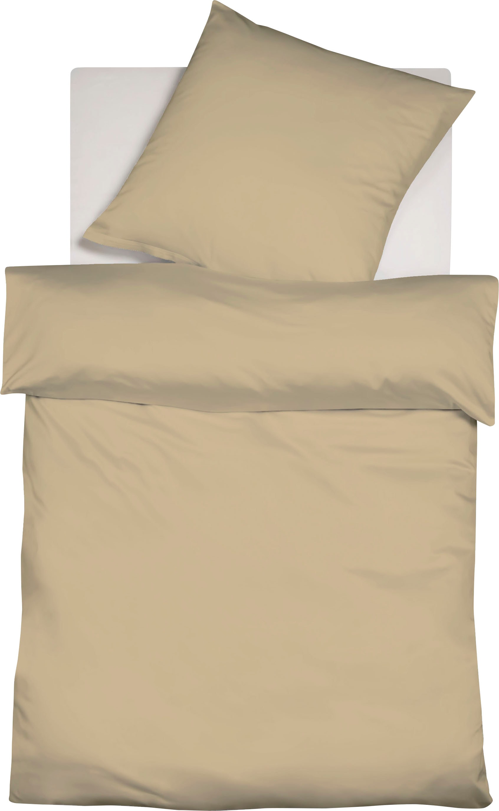 fleuresse Bettwäsche "Colours in 135x200, 155x220 oder 200x200 cm" 2 Stk. tlg. Bettwäsche aus 100% Baumwolle, uni, mit Reißverschluss von Fleuresse