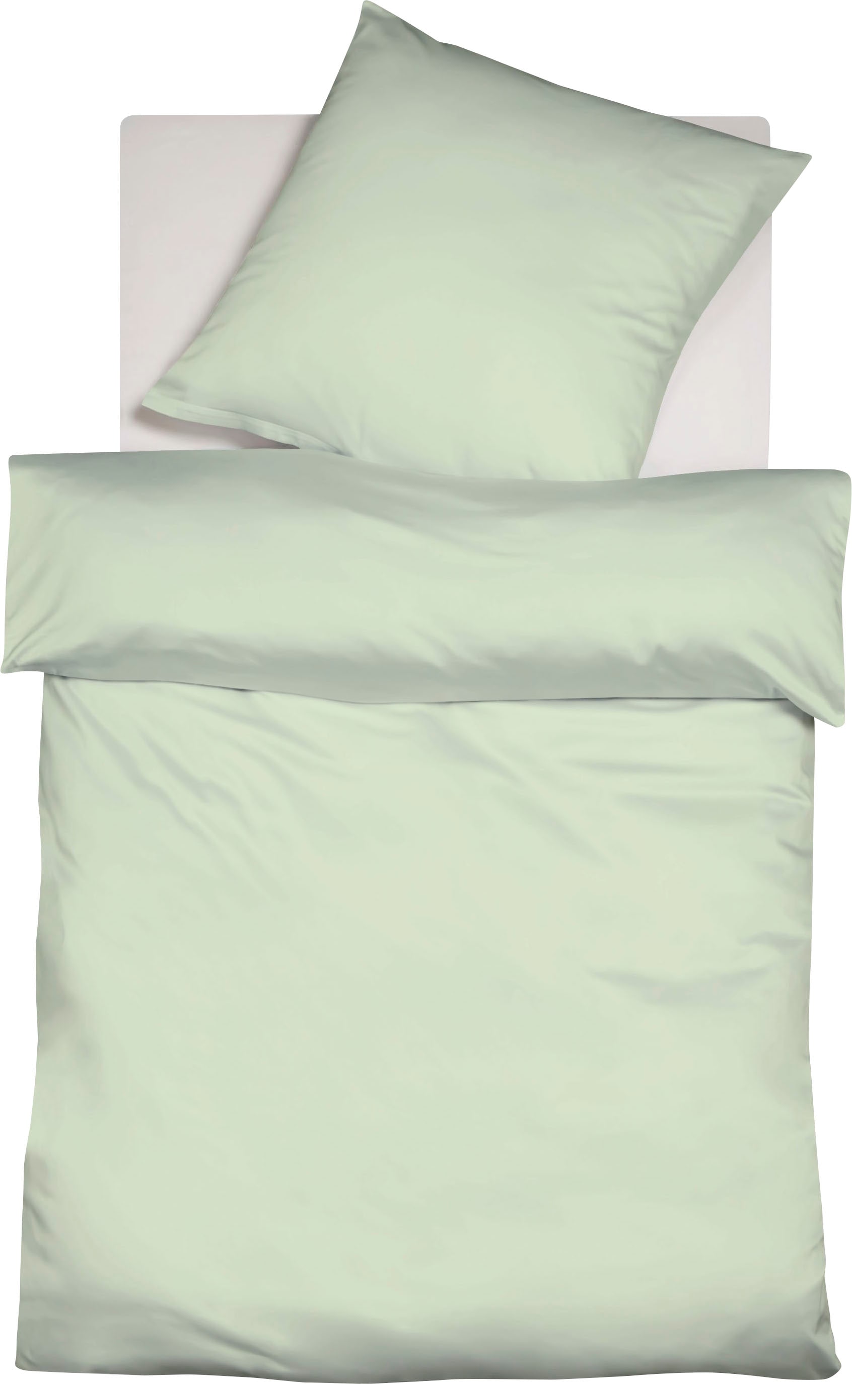 fleuresse Bettwäsche "Colours in 135x200, 155x220 oder 200x200 cm" 2 Stk. tlg. Bettwäsche aus 100% Baumwolle, uni, mit Reißverschluss von Fleuresse