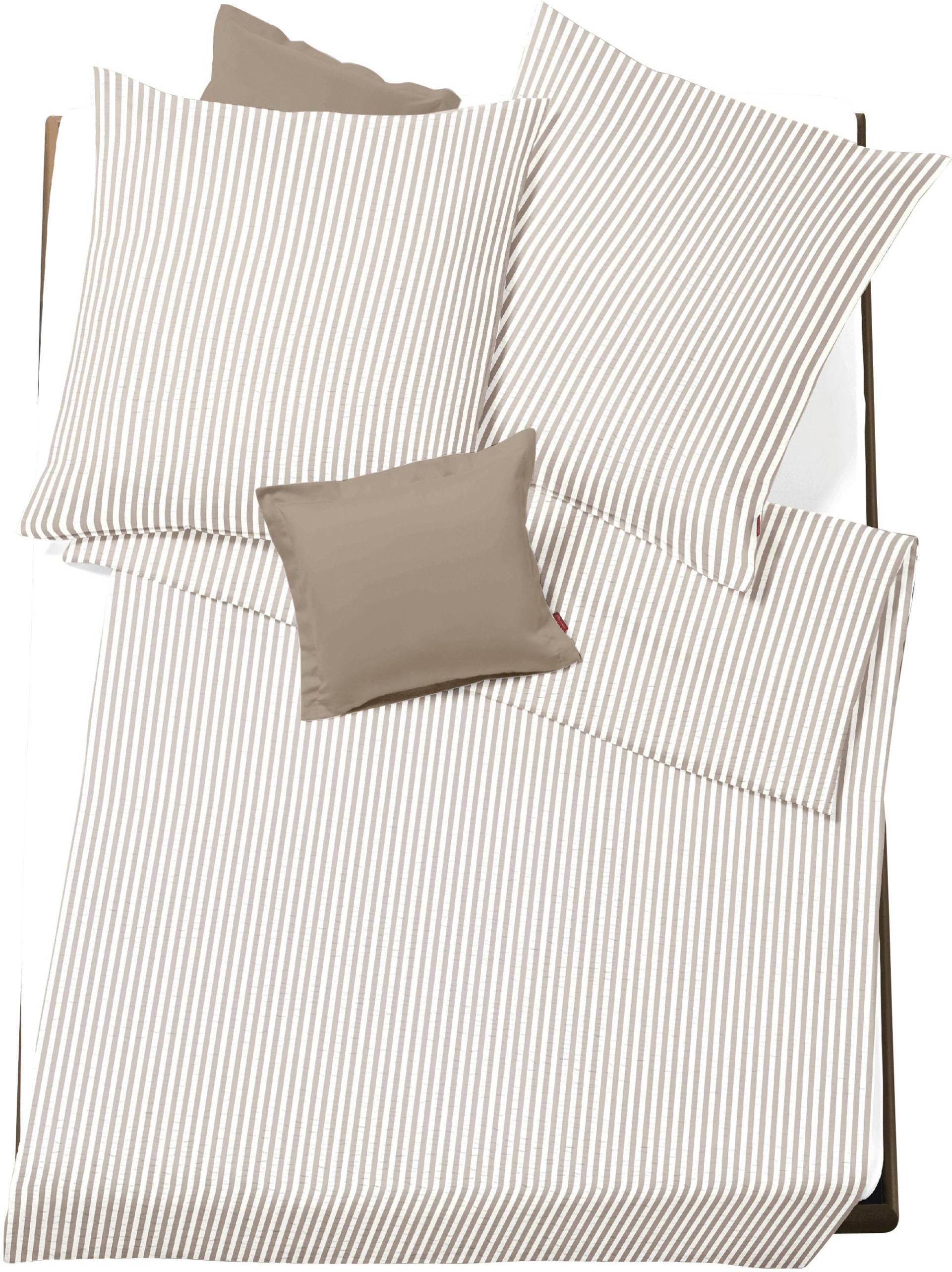 fleuresse Bettwäsche "Rio" 2 Stk. tlg. Feine buntgewebte Seersucker-Bettwäsche mit Reißverschluss von Fleuresse