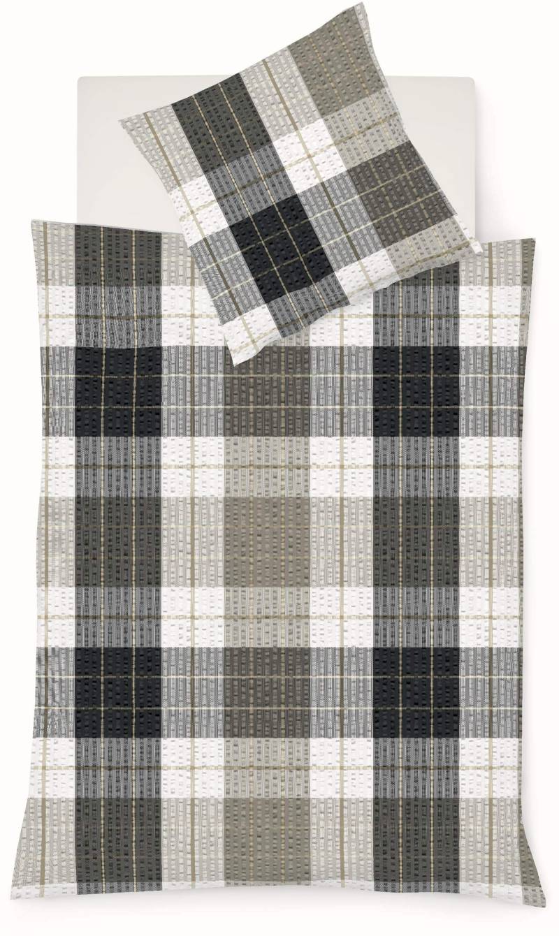 fleuresse Bettwäsche "Rio" 2 Stk. tlg. Feine buntgewebte Seersucker-Bettwäsche mit Reißverschluss von Fleuresse