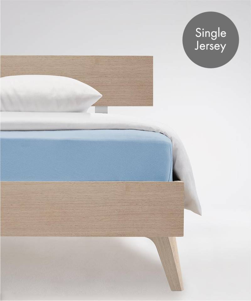 fleuresse Spannbettlaken "Colours Jenny C Kids" Halbleinen, 50% Baumwolle, 50% Leinen, 135x200, 155x220, 200x200cm von Fleuresse