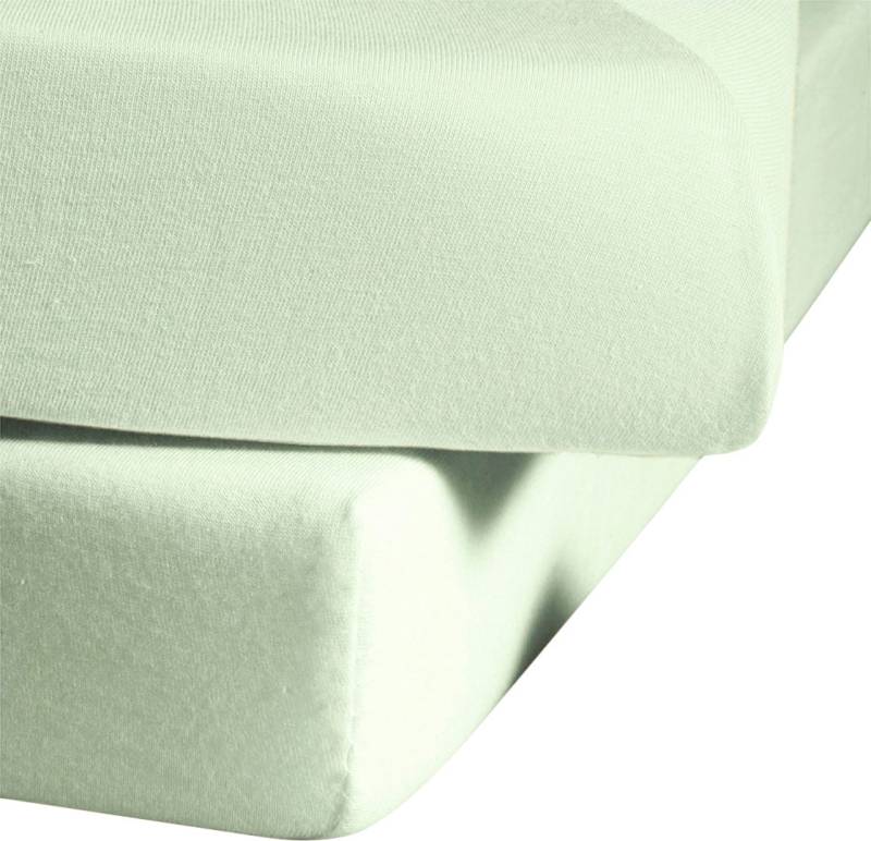 fleuresse Spannbettlaken "Ines hochwertiger Jersey aus reiner Baumwolle," aus Baumwolle, für Matratzen bis 23 cm Höhe, Bettlaken, Spannbetttuch von Fleuresse