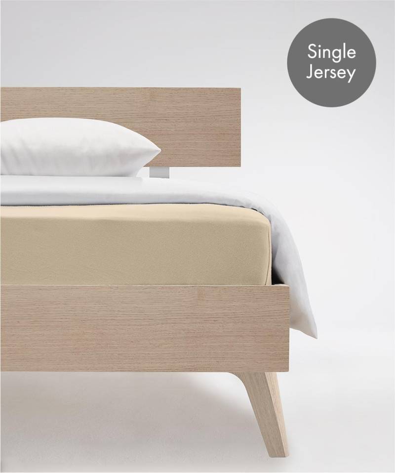 fleuresse Spannbettlaken "Jenny C aus feinfädigem Mako-Jersey" für Matratzen bis 23 cm Höhe von Fleuresse