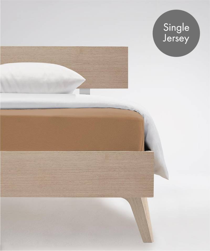 fleuresse Spannbettlaken "Jenny C aus feinfädigem Mako-Jersey" für Matratzen bis 23 cm Höhe von Fleuresse