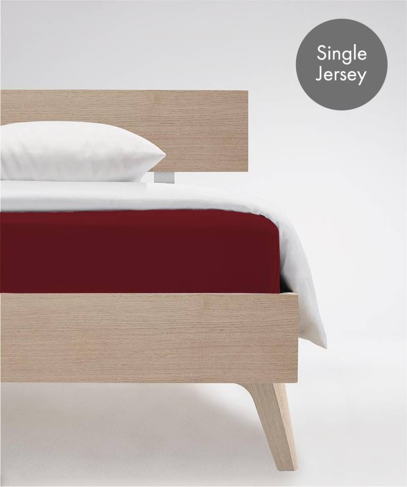 fleuresse Spannbettlaken "Jenny C aus feinfädigem Mako-Jersey" für Matratzen bis 23 cm Höhe von Fleuresse