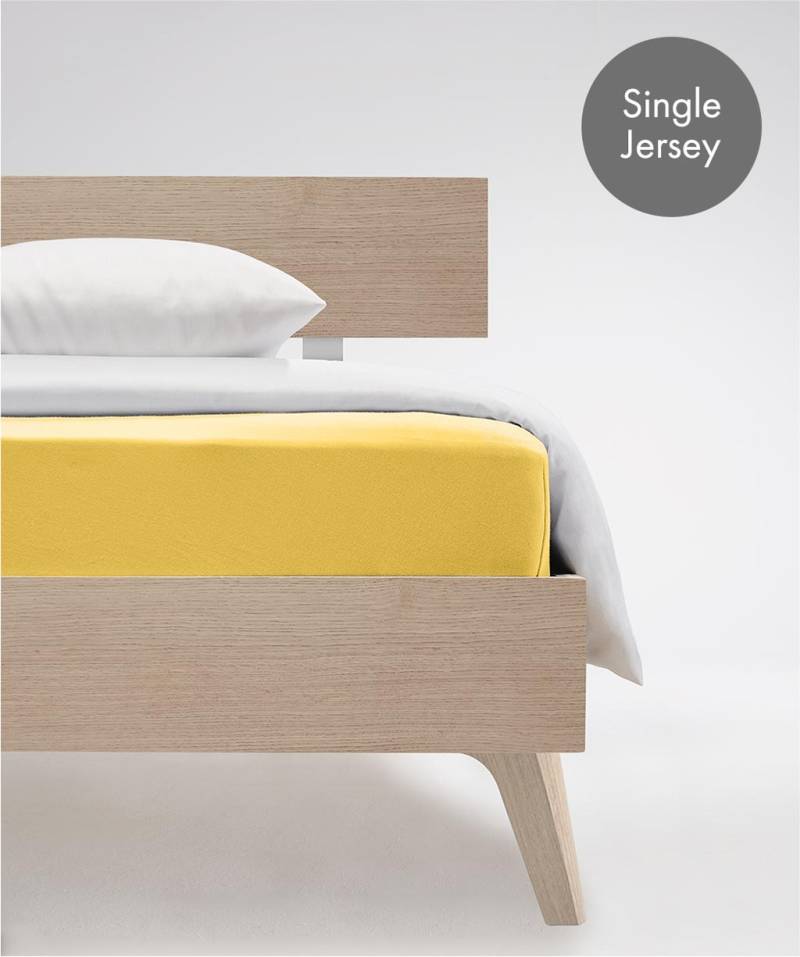 fleuresse Spannbettlaken "Jenny C aus feinfädigem Mako-Jersey" für Matratzen bis 23 cm Höhe von Fleuresse