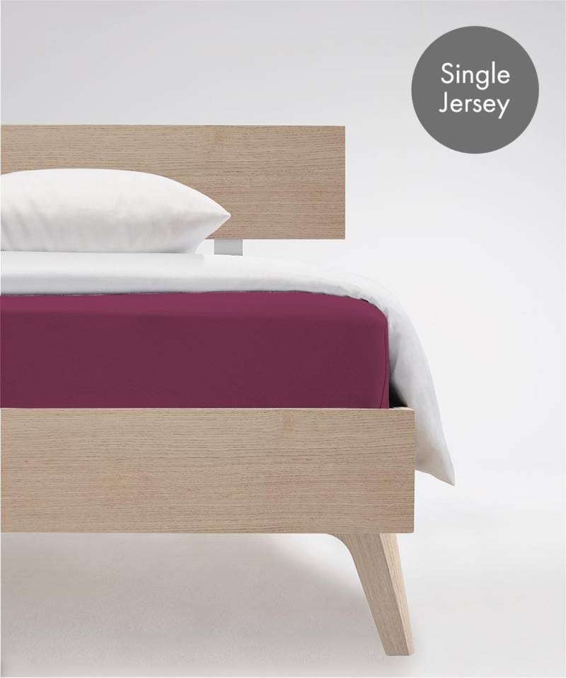 fleuresse Spannbettlaken "Jenny C aus feinfädigem Mako-Jersey" für Matratzen bis 23 cm Höhe von Fleuresse