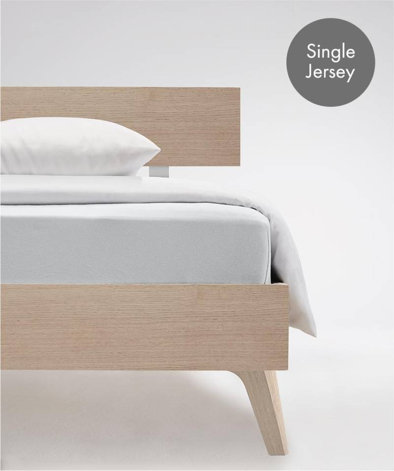 fleuresse Spannbettlaken "Jenny C aus feinfädigem Mako-Jersey" für Matratzen bis 23 cm Höhe von Fleuresse