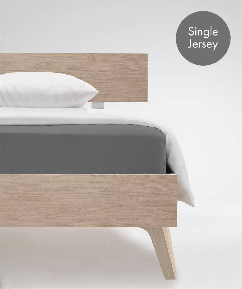 fleuresse Spannbettlaken "Jenny C aus feinfädigem Mako-Jersey" für Matratzen bis 23 cm Höhe von Fleuresse