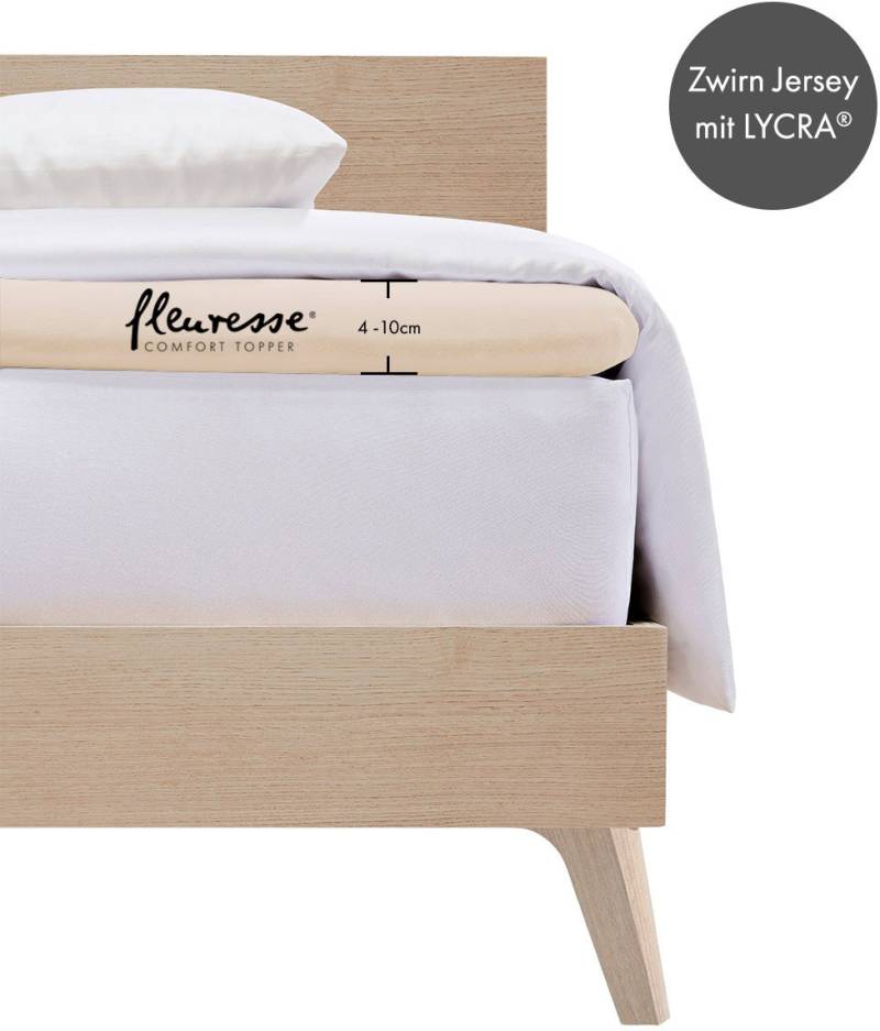 fleuresse Spannbettlaken "Topper" aus Jersey-Elasthan, für eine Matratzenhöhe bis 10 cm fleuresse Spannbettlaken "Topper" aus Jersey-Elasthan, für eine Matratzenhöhe bis 10 cm von Fleuresse