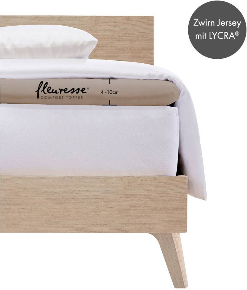 fleuresse Spannbettlaken "Topper" aus Jersey-Elasthan, für eine Matratzenhöhe bis 10 cm von Fleuresse
