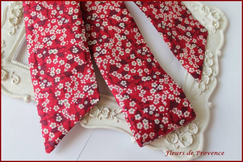 Gürtel Für Mädchen Stoff Liberty Mitsi Valeria Rot von FleursProvence