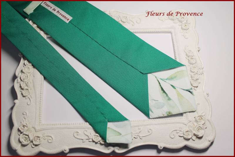 Smaragdgrüne Schlichte Krawatte - Herren von FleursProvence