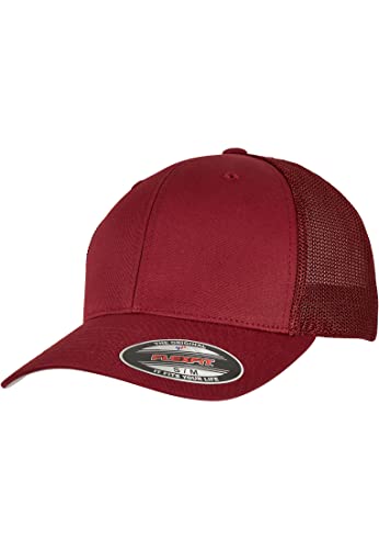 Brandit Unisex Mütze Flexfit Mesh Trucker Baseballkappe, Cranberry, L/XL von Flexfit