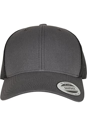 Flexfit Unisex 6606T-Retro Trucker 2-Tone Baseball Cap, Charcoal/Black, one Size von Flexfit