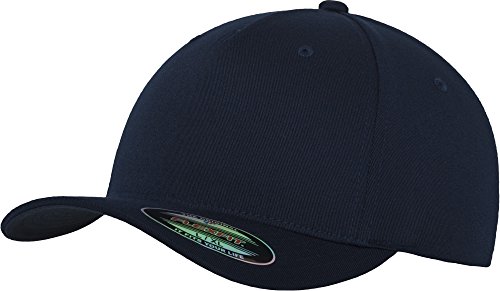 Flexfit 5 Panel Baseball Cap - Unisex Mütze, Kappe für Herren und Damen, einfarbige Basecap, rundum geschlossen - Farbe navy, Größe L/XL von Flexfit