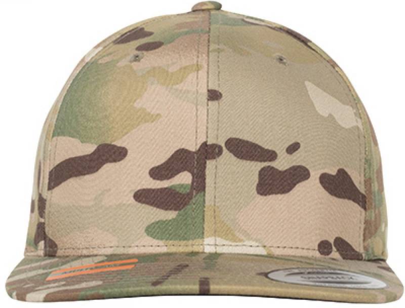 Flexfit Baseball Cap Classic Snapback Multicam, Tonaler Snap-Verschluss von Flexfit