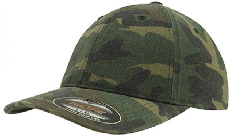 Flexfit Baseball Cap Garmet Washed Camo Cap von Flexfit