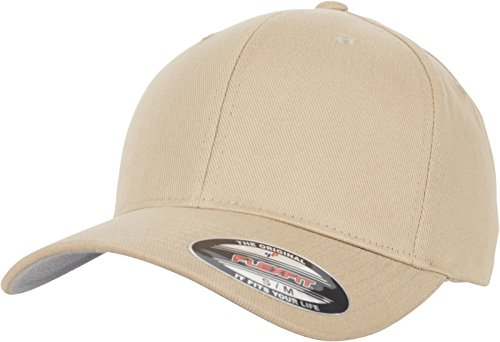 Flexfit Uni Brushed Twill Cap, Khaki, L/XL von Flexfit