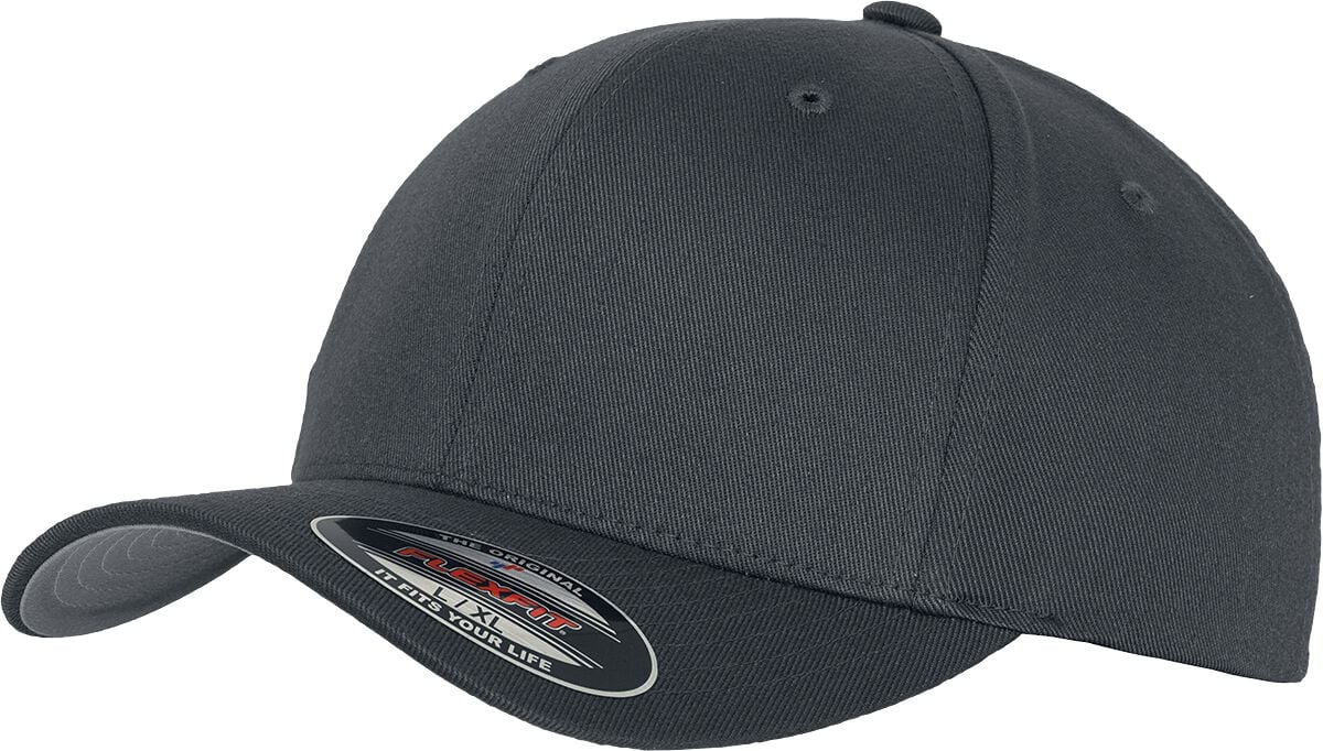 Flexfit Cap - Wooly Combed - dunkelgrau von Flexfit