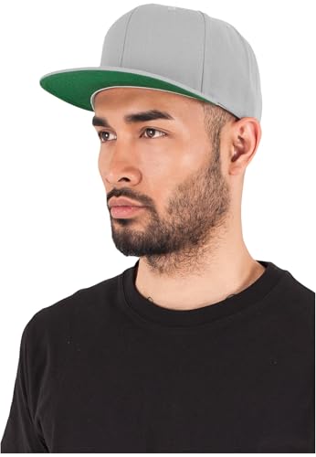 Yupoong Unisex Classic Snapback Cap Kappe, silver, Einheitsgröße von Flexfit