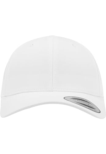 Flexfit Damen und Herren Baseball Caps Curved Classic Snapback Cap, Farbe Weiß von Flexfit