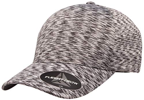 Flexfit Delta Seamless Unipanel Cap, Melange Silber, L/XL von Flexfit