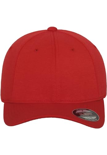Flexfit Unisex Mütze Flexfit Double Jersey Mützen, Rot, S-M von Flexfit