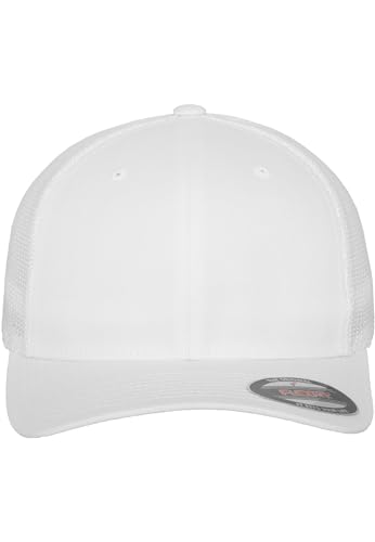 Flexfit Unisex Čepice Flexfit Mesh Trucker Baseballkappe, Weiß, Einheitsgröße EU von Flexfit
