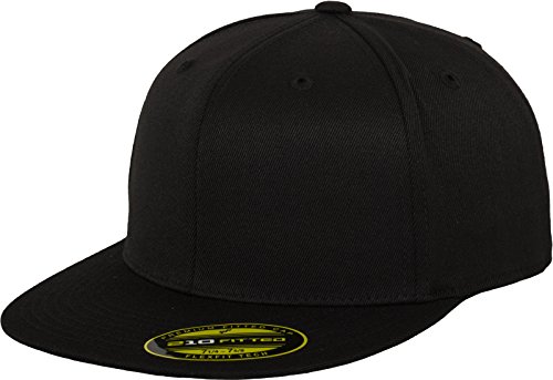 Flexfit Erwachsene Mütze Premium 210 Fitted, schwarz (black), S/M (6 7/8-7 1/4) von Flexfit