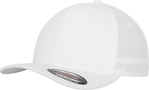 Flexfit Erwachsene Mütze Tactel Mesh, White S/M von Flexfit