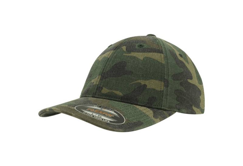Flexfit Flex Cap Flexfit Garment Washed Camo Cap von Flexfit