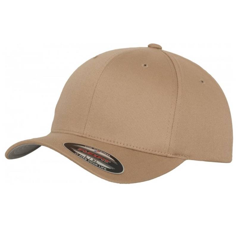 Flexfit Flex Cap Wooly Combed Cap khaki - L-XL (Packung) von Flexfit