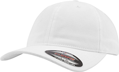 Flexfit Unisex Garment Washed Cotton Dad Hat Kappen, White, L/XL von Flexfit