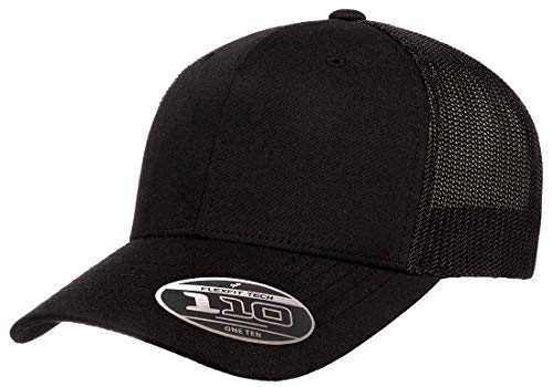 Flexfit Herren 110 Recycled Trucker Mesh Verschluss, Schwarz, Einheitsgröße von Flexfit