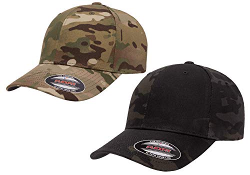 Flexfit Herren Athletic Baseball Fitted Cap, 2er-Pack Multicam Grün & Schwarz, S/M Flexfit Herren Athletic Baseball Fitted Cap, 2er-Pack Multicam Grün & Schwarz, S/M von Flexfit