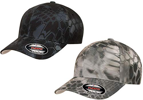 Flexfit Herren Athletic Baseball Fitted Cap, Kryptek Typhon & Raid, 2er-Pack, S/M von Flexfit