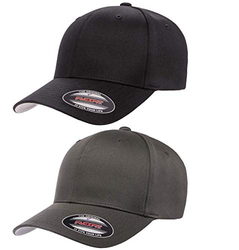 Flexfit Herren Athletic Baseball Fitted Cap - Schwarz - XX-Large von Flexfit