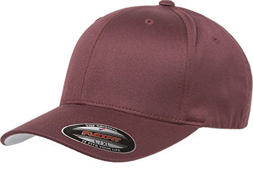 Flexfit Herren Baseball Cap Rot granatrot Erwachsene Large/X-Large (7 1/8" - 7 5/8") von Flexfit