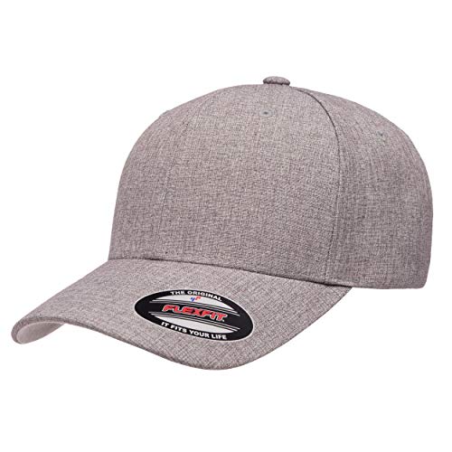 Flexfit Herren Heatherlight Cap Verschluss, Melange Grey, L-XL von Flexfit