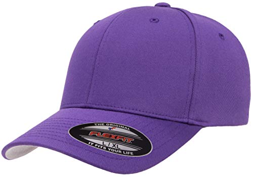 Flexfit Herren Athletic Baseball Fitted Cap Verschluss, Violett, L/XL von Flexfit