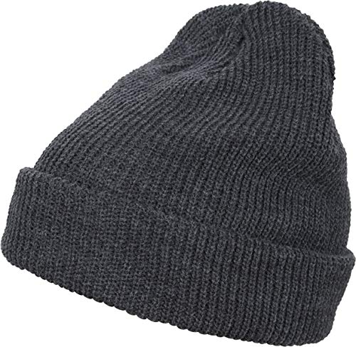 Flexfit Long Knit Beanie Cap, Darkgrey, one size von Flexfit