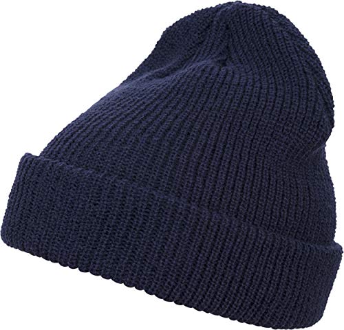 Flexfit Long Knit Beanie Cap, Navy, one size von Flexfit